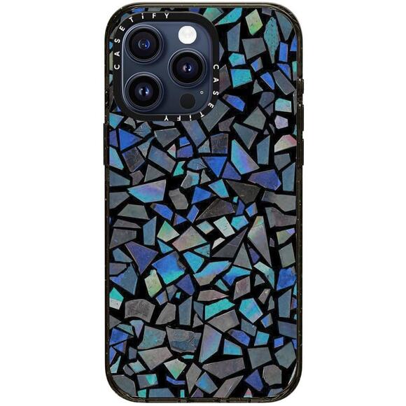 CASETiFY Impact iPhone 14 Pro Max Deep Blue Crystals Case MagSafe - Picture 1 of 5